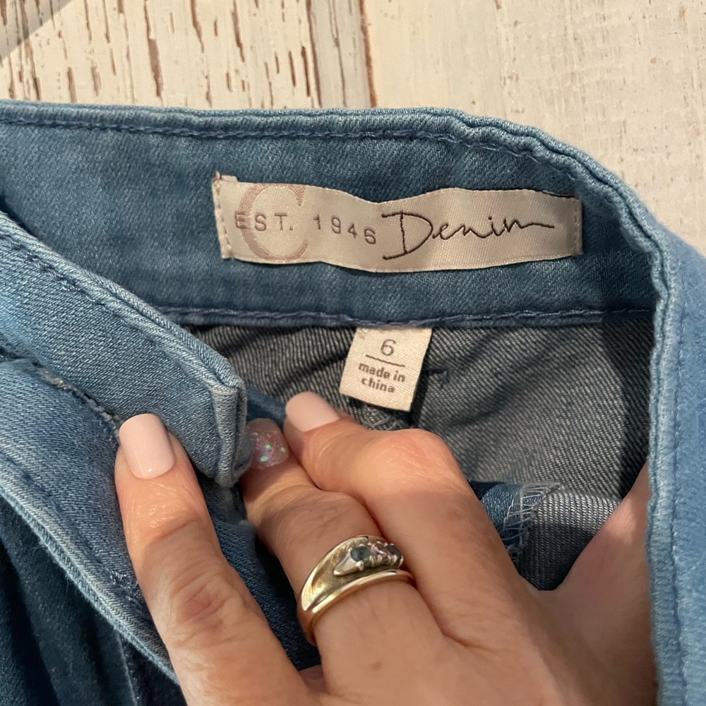 1945 Denim Patchwork maxi skirt. Size 6 - Picture 5 of 5